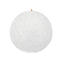 Ялинкова куля іграшка "Засніжена кулька" Білий 12 см Elisey (6018-047)