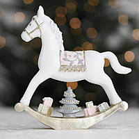 Статуэтка новогодняя "Сказочный пони" 18х4 см Белый Elisey (2007-099)