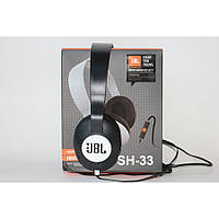 Наушники MDR JBL SH33, проводные наушники с микрофоном, отличный звук!