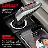 Автомобільний FM-трансмітер G96 Bluetooth, гучний зв'язок / ФМ модулятор / Трасмиттер, фото 8
