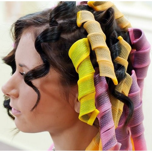Чарівні БІГУДІ 16 ШТ для волосся будь-якої довжини Hair Wavz, бігуді-спіраль, фото 1
