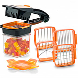 Овочерізка з контейнером Nicer Dicer Quick 2 (5 в 1), фото 4
