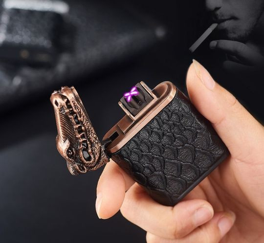 USB запальничка плазмова Крокодил Lacoste, фото 1