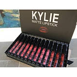 Набір матових рідких помад 12 штук Kylie Matte Lipstick ! Супер стійка помада!, фото 4