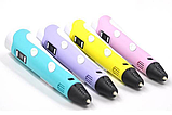3D Ручка PEN-2 з LCD-дисплеєм + Пластик! Крута ручка для малювання! РОЖЕВА, фото 8