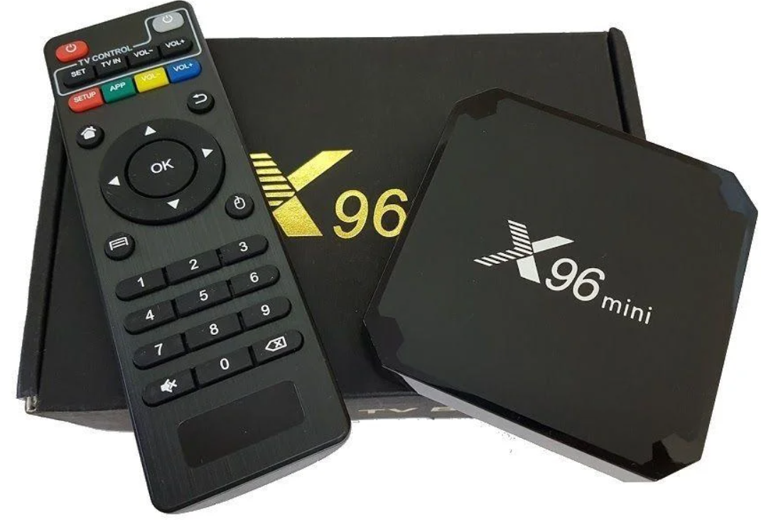 Приставка смарт тв бокс smart tv box x96 mini 4-ядерна 2Гб/16Гб андроїд 7.1.2 чорний 4K
