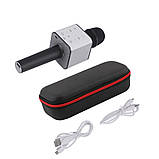 Bluetooth мікрофон для караоке Q7 Блютуз мікро + ЧОХОЛ Чорний, фото 2