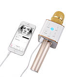 Bluetooth мікрофон для караоке Q7 Блютуз мікро + ЧОХОЛ Чорний, фото 10