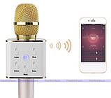 Bluetooth мікрофон для караоке Q7 Блютуз мікро + ЧОХОЛ, фото 9