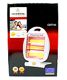 Кварцовий обігрівач Heater CB 7745 Crownberg Quartz 800Вт, фото 5