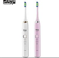 Электрическая зубная щетка DSP с 2 насадками и зарядкой от USB
