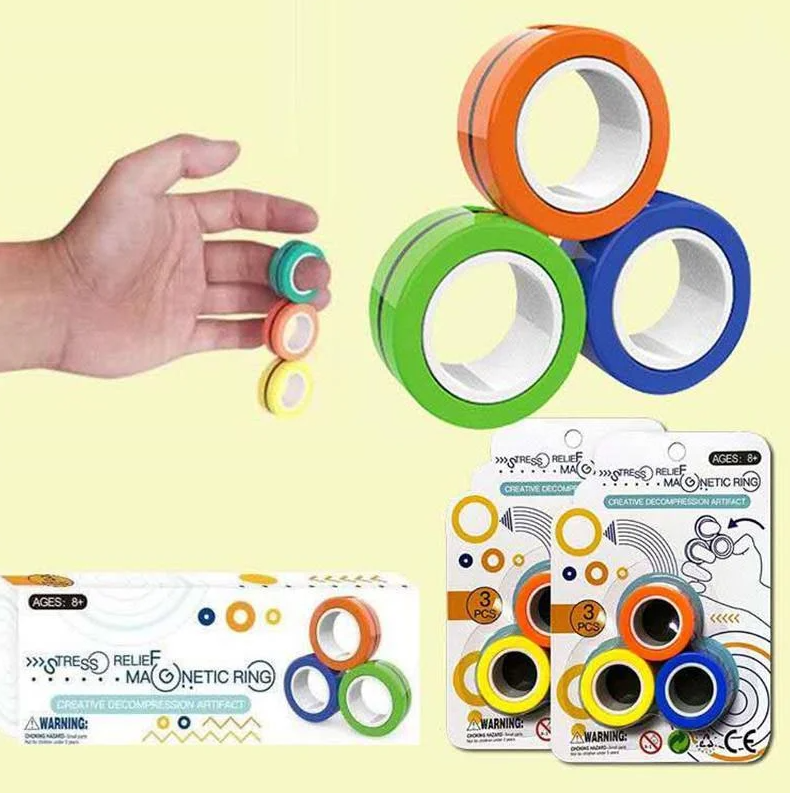 Спиннер Нового Покоління.Magnetic Rings (Магнітні Кільця 3шт)