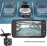 Автомобільний відеореєстратор +камера заднього ходу T652 FULL HD, фото 3