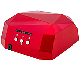 Гібридна ультрафіолетова CCFL+LED УФ лампа 36W Quick CCFL LED Nail Lamp UKC висувне дно, фото 3