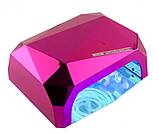 Гібридна ультрафіолетова CCFL+LED УФ лампа 36W Quick CCFL LED Nail Lamp UKC висувне дно, фото 8