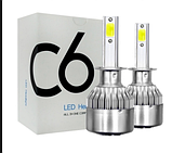 Комплект LED ламп C6 HeadLight H1 12v COB, фото 4