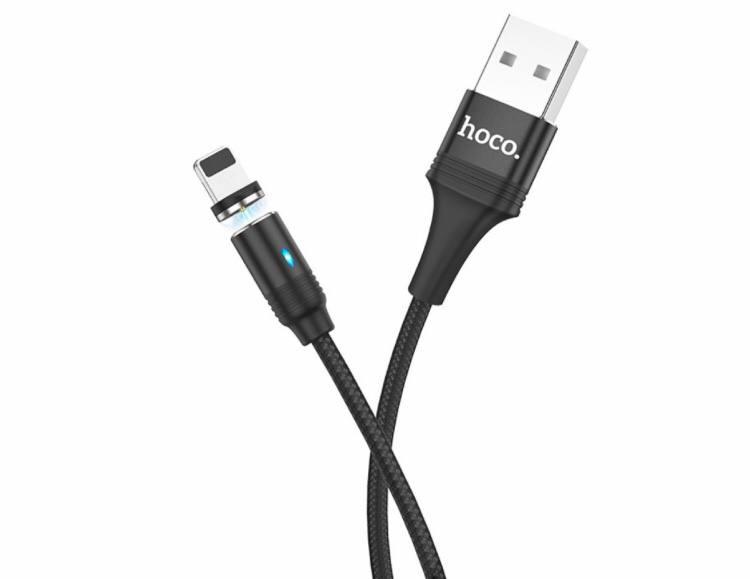 Кабель магнитный для айфонов Hoco U76 Magnetic Adsorption Lightning USB - фото 3 - id-p1763266939