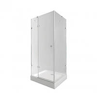 Набір Qtap душова кабіна Capricorn CRM1011SC6 Clear 2020x1000x1000 мм + піддон Tern 301112 100x100x12 см з