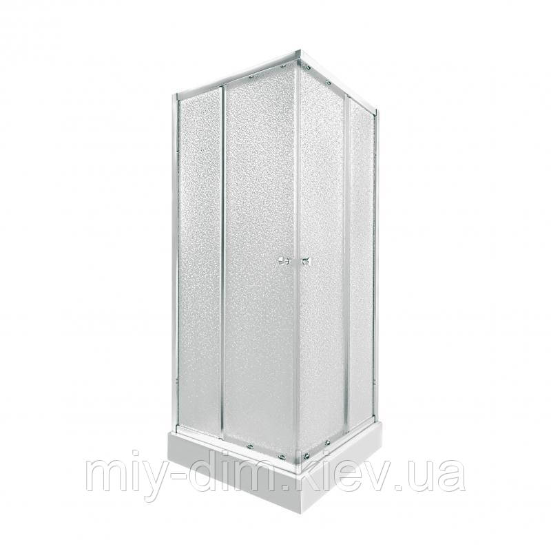 Набір Qtap душова кабіна Presto CRM1088SP5 Pear 1970x800x800 мм + піддон Tern 308812C 80x80x12 см з сифоном