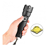 Ліхтар поліцейський micro USB Bailong 1х18650 BL-L5-P70 дальністю дії до 500 м, фото 5