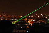БЕЗКОШТОВНА ДОСТАВКА!Лазерна указка зелений лазер Laser 303 green з насадкою, фото 5