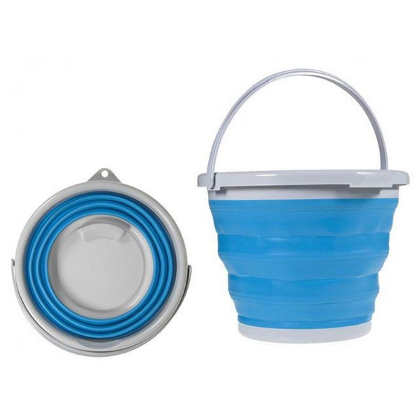 Складное силіконове на відро 5л Collapsible Bucket, з ручкою