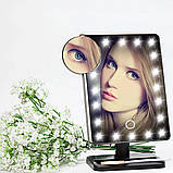 Дзеркало настільне з підсвічуванням LED - бренд Large Led Mirror ЧОРНЕ, фото 8