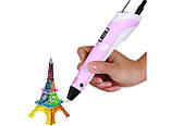 3D Ручка PEN-2 з LCD-дисплеєм + Пластик! Крута ручка для малювання! РОЖЕВА, фото 6