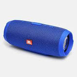 Портативна блютуз-колонка JBL Charge 3 колонка з USB,SD,FM СИНЯ, фото 5
