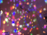 Диско лампа 6 LED Color Rotating Lamp, що обертається диско лампа, диско куля для вечірок RD-5006, фото 4