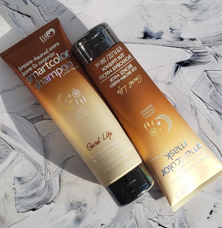 Бронзовий шампунь + маска для шатен Bio World Secret Life Luxury Therapy Bronze