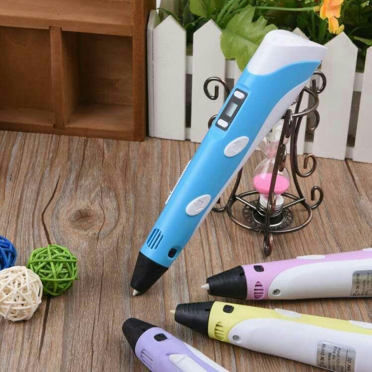 3D ручка з LCD дисплеєм Pen 2 3Д принтер для малювання СИНЯ