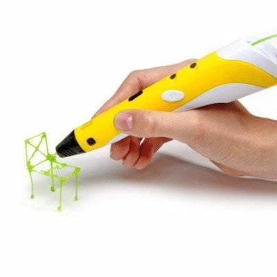 3D ручка з LCD дисплеєм Pen 2 3Д принтер для малювання ЖОВТА