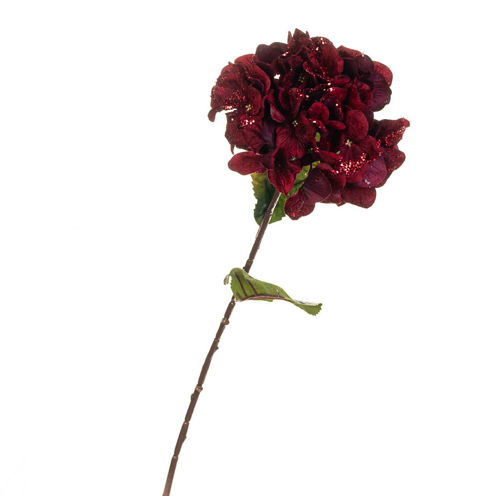 Декоративна квітка новорічна Бордова 66 см Elisey (6008-017)