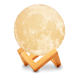Нічник 3D світильник місяць Moon Touch Control 15 см, 5 режимів, фото 7