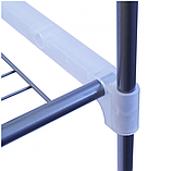 Настільний стелаж кухонний під мікрохвильовку з полицями для посуду спецій, Етажерка для мікрохвильовки 2 ярусу, фото 6