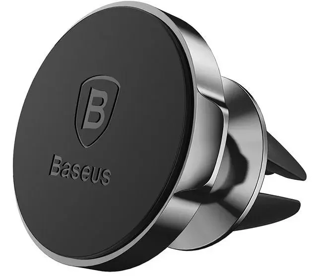 Автотримач магнітний Baseus Small Ears Series Magnetic Car Air Vent Mount Black SUER-A, фото 1