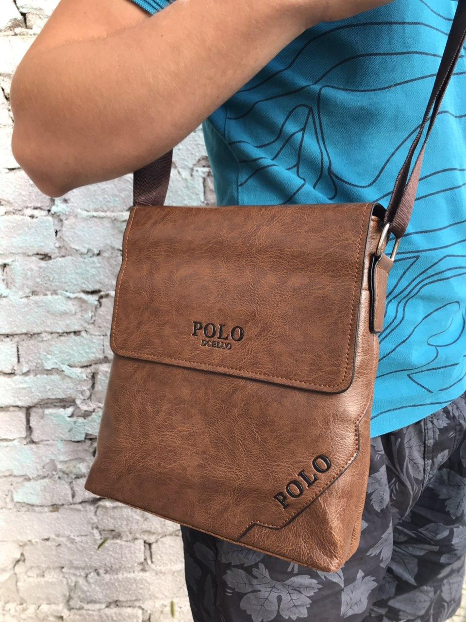 Стильна ділова чоловіча сумка POLO через плече кращого якість!