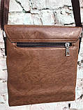 Стильна ділова чоловіча сумка POLO через плече кращого якість!, фото 4