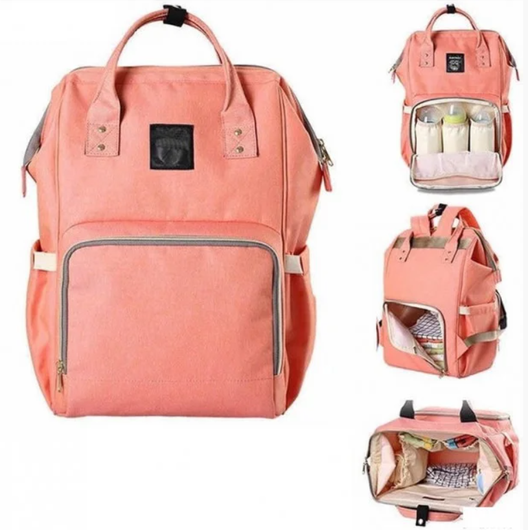 Сумка-рюкзак для мам lequeen Mom Bag вміщує 25 предметів для дитини NO1030 ПУДРА
