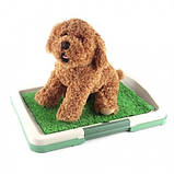 Туалет для собак Puppy Potty Pad 47х34х6 лоток для цуценят горщик трава, фото 3
