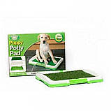 Туалет для собак Puppy Potty Pad 47х34х6 лоток для цуценят горщик трава, фото 9