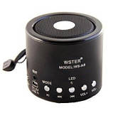 Колонка Міні портативна WSTER WS-A8 з MP3, USB і FM-paдіо, фото 3