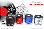 Колонка Міні портативна WSTER WS-A8 з MP3, USB і FM-paдіо, фото 9