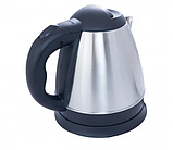 Електрочайник D&Т Dt-8122 1.2 Л Сріблястий Електричний Чайник Металевий, фото 2