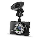 Відеореєстратор T638 WDR Full HD з нічної сьемкой, 1 камера 3" екран, фото 3