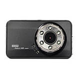Відеореєстратор T638 WDR Full HD з нічної сьемкой, 1 камера 3" екран, фото 5