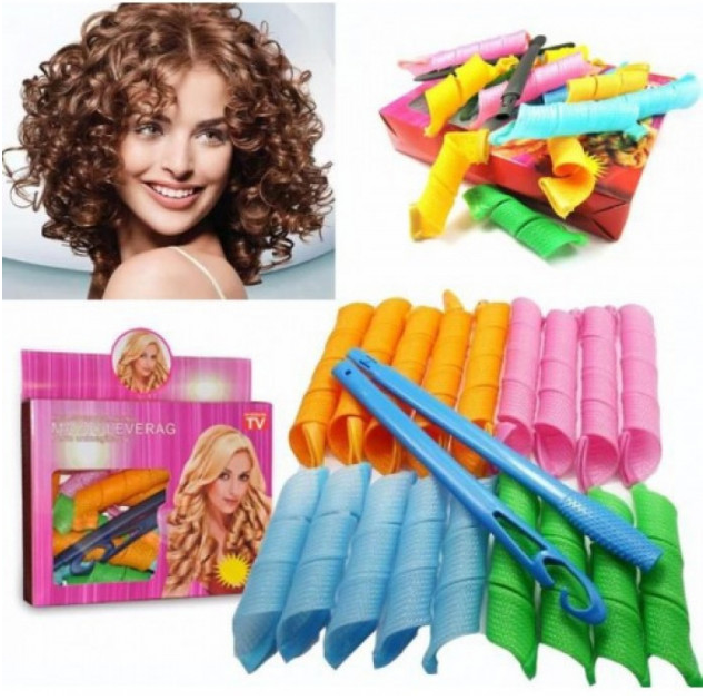 Чарівні бігуді Magic Leverag для волосся 18 шт комплект, фото 1