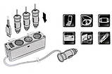 Автомобільний розгалужувач трійник WF-0120 з USB, фото 4
