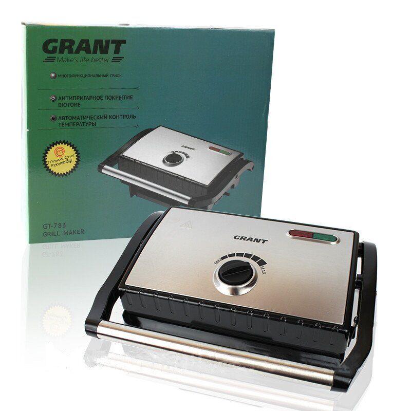 Багатофункціональний гриль Grant GT 783 1500W з регулюванням температури, фото 1